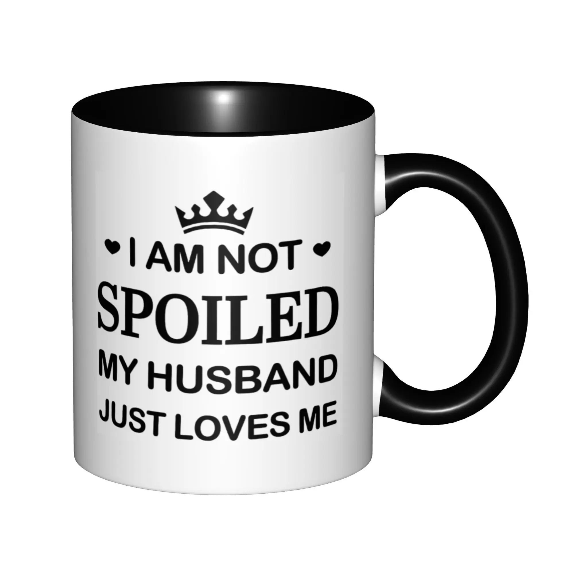 I Am Not Spoiled My Husband Just Loves Me Mugs With Black Handle Birthday Coffee Mugs Ceramic Tea Cups 11oz
I Am Not Spoiled My Husband Just Loves Me Mugs With Black Handle Birthday Coffee Mugs Ceramic Tea Cups 11oz