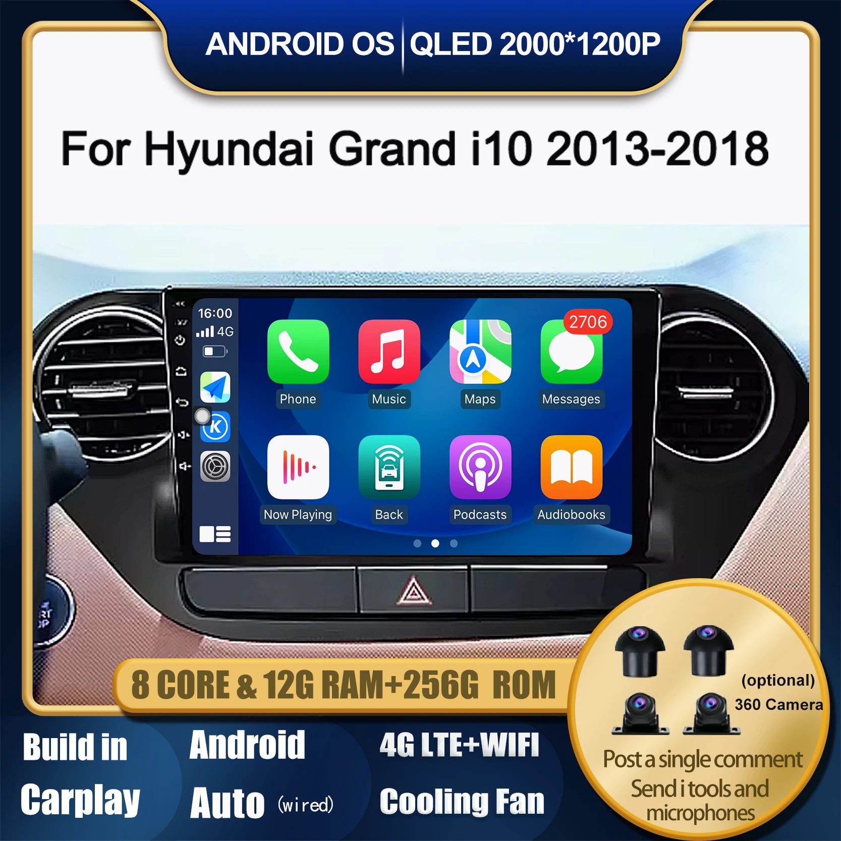 9inch Android 14 Multimedia Video Player For Hyundai Grand I10 2013 - 2018 GPS Navigation Wireless Carplay Android Auto Tools
9inch Android 14 Multimedia Video Player For Hyundai Grand I10 2013 - 2018 GPS Navigation Wireless Carplay Android Auto Tools