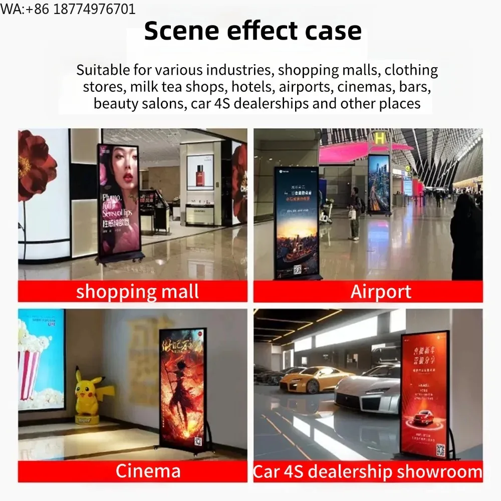 Customized P2 640 X 1920MM Display Digital Signage Advertising Board LED Poster Portable Smart Advertising Player
Customized P2 640 X 1920MM Display Digital Signage Advertising Board LED Poster Portable Smart Advertising Player
