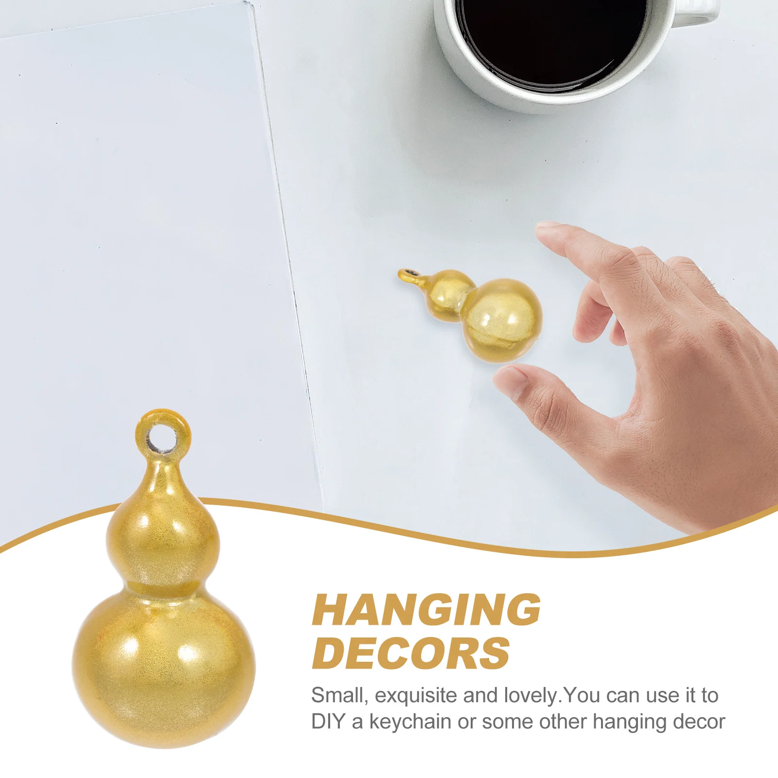 1pc Gourd Shape Copper Pendant Keychain Diy Ornament Charm Bell Decorative Accessory For Bag Car Key Hanging Handicraft Material
1pc Gourd Shape Copper Pendant Keychain Diy Ornament Charm Bell Decorative Accessory For Bag Car Key Hanging Handicraft Material