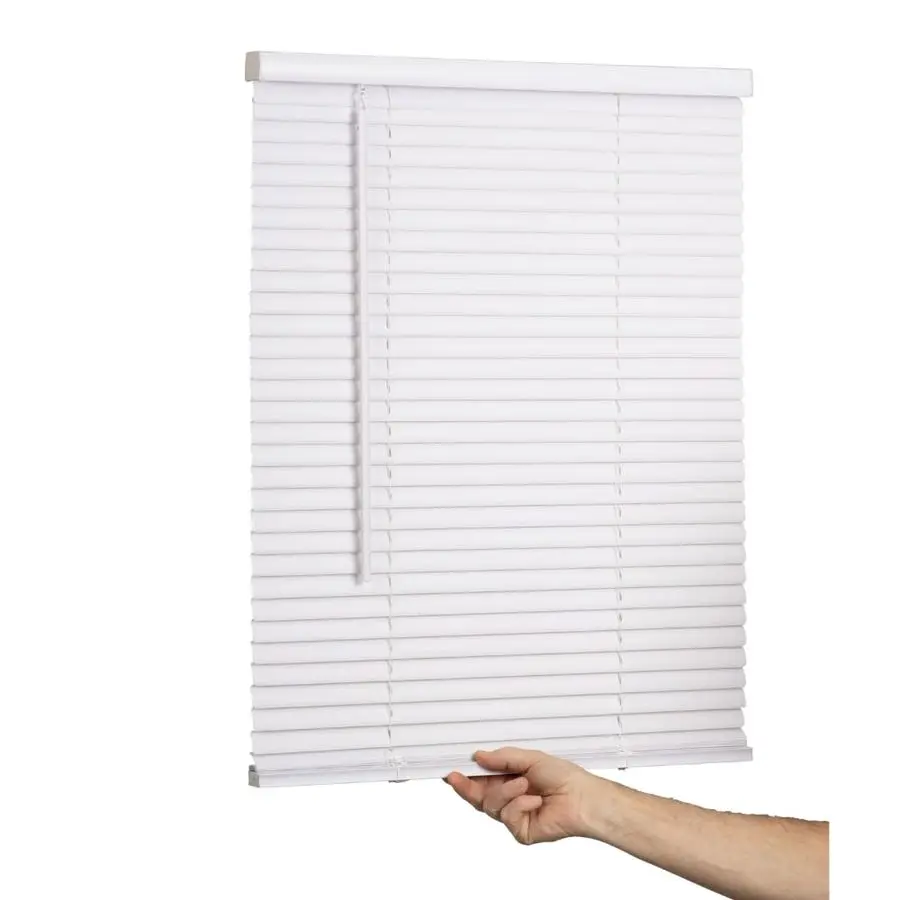 Cordless Mini Blind, 1 Vinyl Slats, 11 Wide x 72 Long White, Window Blinds for Home and Office, Interior Door Blinds Light Filte
Cordless Mini Blind, 1 Vinyl Slats, 11 Wide x 72 Long White, Window Blinds for Home and Office, Interior Door Blinds Light Filte
