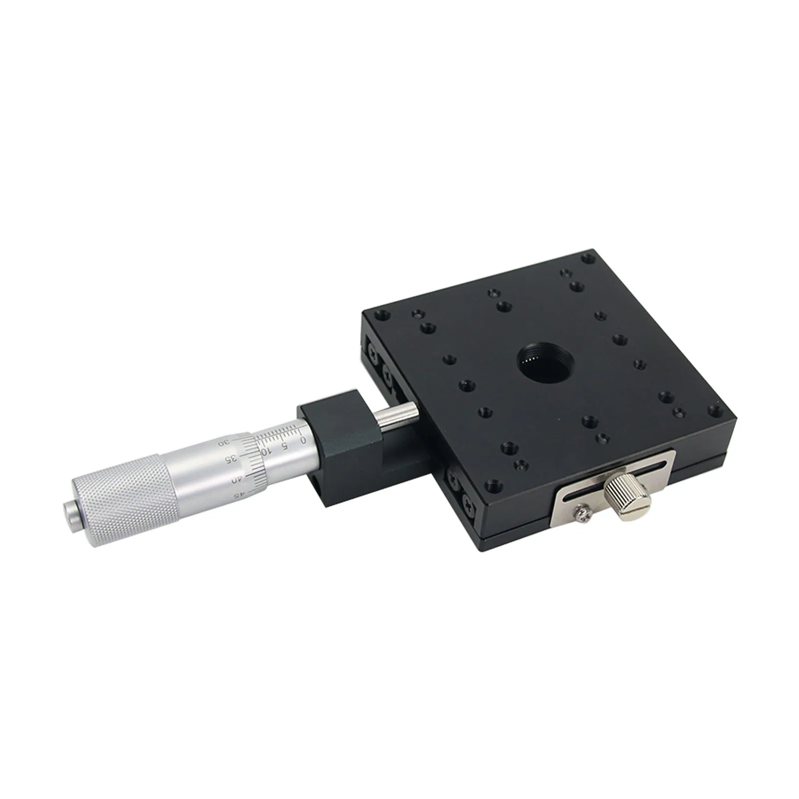 SEMX80-AC 80x80mm X-Axis Manual Linear Stage Micrometer Linear Stage
SEMX80-AC 80x80mm X-Axis Manual Linear Stage Micrometer Linear Stage