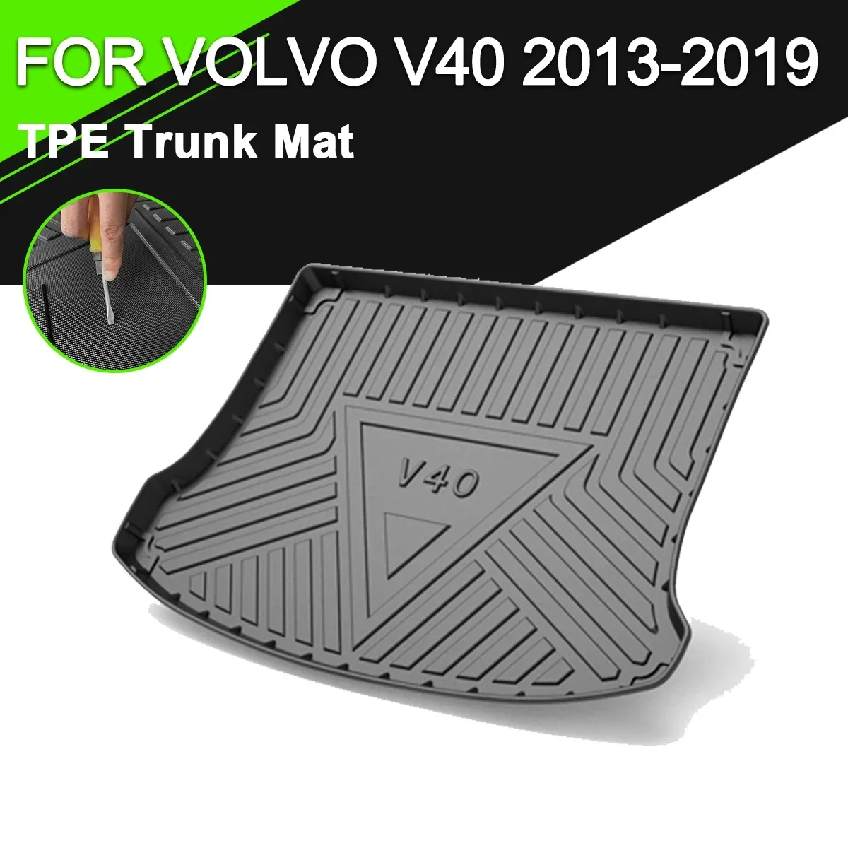 Car Rear Trunk Cover Mat TPE Waterproof Non-Slip Rubber Cargo Liner Accessories For Volvo V40 2013-2019
Car Rear Trunk Cover Mat TPE Waterproof Non-Slip Rubber Cargo Liner Accessories For Volvo V40 2013-2019