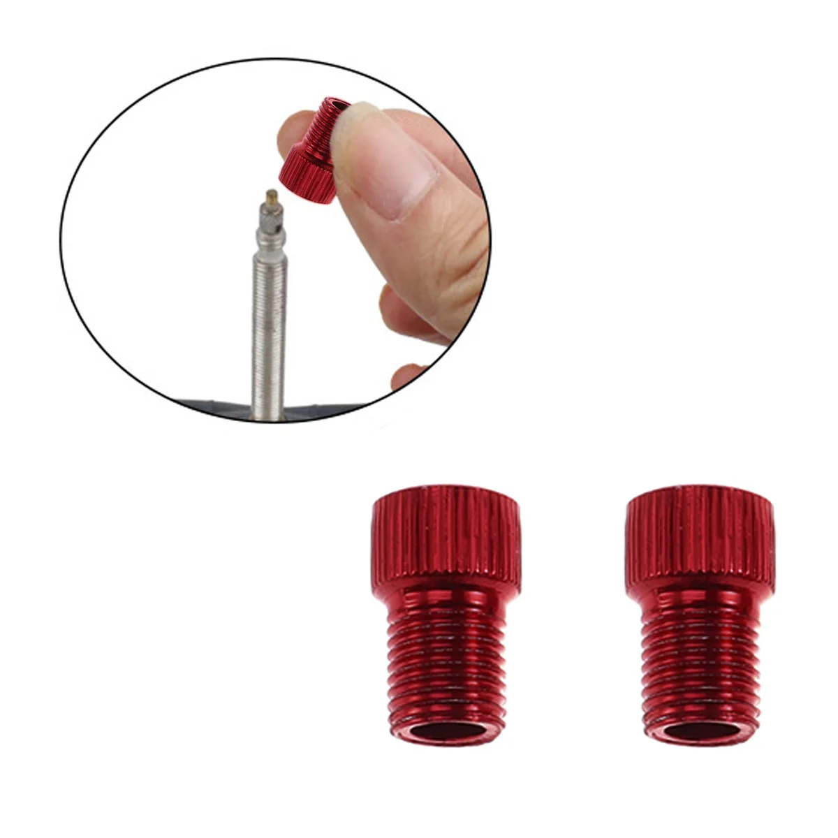 2Pcs Air Valve Adapter Converter Head for to Aluminum Alloy Lightweight Bicycle Motorcycle Auto Tire Inflation
2Pcs Air Valve Adapter Converter Head for to Aluminum Alloy Lightweight Bicycle Motorcycle Auto Tire Inflation