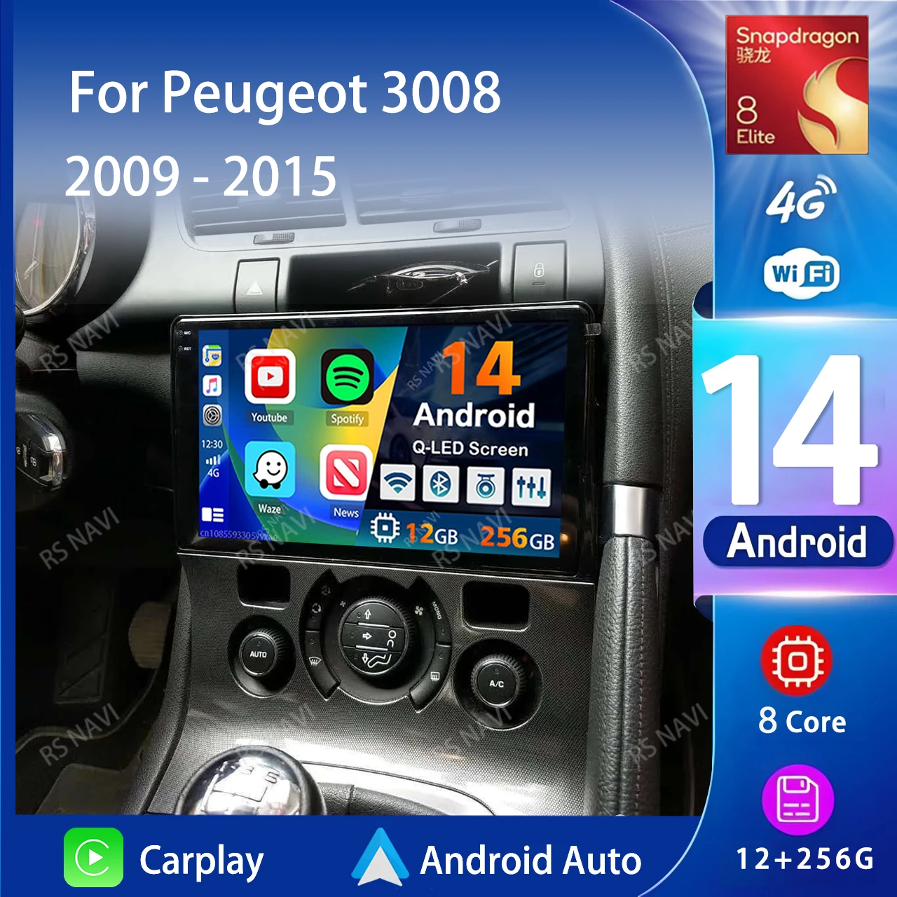 Android 14 For Peugeot 3008 208 2009-2015 Car Radio Multimedia Player Navigation GPS Wireless Carplay Android Auto Stereo 2Din
Android 14 For Peugeot 3008 208 2009-2015 Car Radio Multimedia Player Navigation GPS Wireless Carplay Android Auto Stereo 2Din