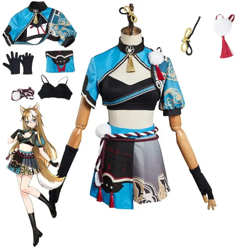 Genshin Impact Hina Goro Cosplay Fantasia Costume Disguise for Adult Women Girls Dress Outfits Halloween Carnival Party Clothes
Genshin Impact Hina Goro Cosplay Fantasia Costume Disguise for Adult Women Girls Dress Outfits Halloween Carnival Party Clothes