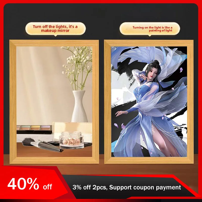 23cm/9.06in LED Light Painting Creativity 3D Lamp Anime Peripherals Desktop Mirror Night Display Bedroom Decoration Holiday Gift
23cm/9.06in LED Light Painting Creativity 3D Lamp Anime Peripherals Desktop Mirror Night Display Bedroom Decoration Holiday Gift