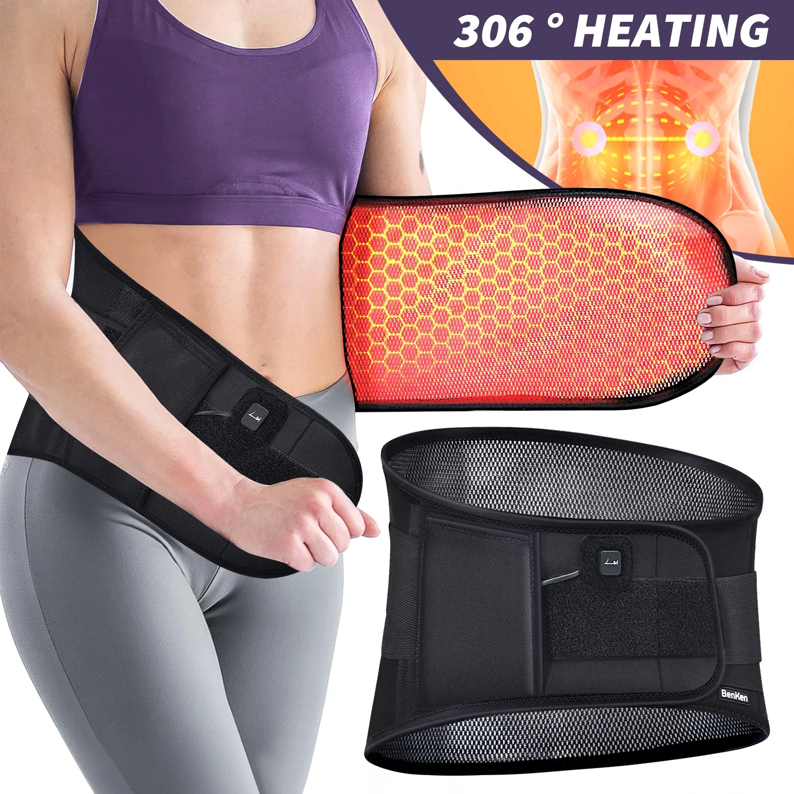 BENKEN Adjustable Neoprene Belt Sports Fitness Waist Support Lower Back Belt Brace Heatable Pain Relief Band Waist Belt
BENKEN Adjustable Neoprene Belt Sports Fitness Waist Support Lower Back Belt Brace Heatable Pain Relief Band Waist Belt