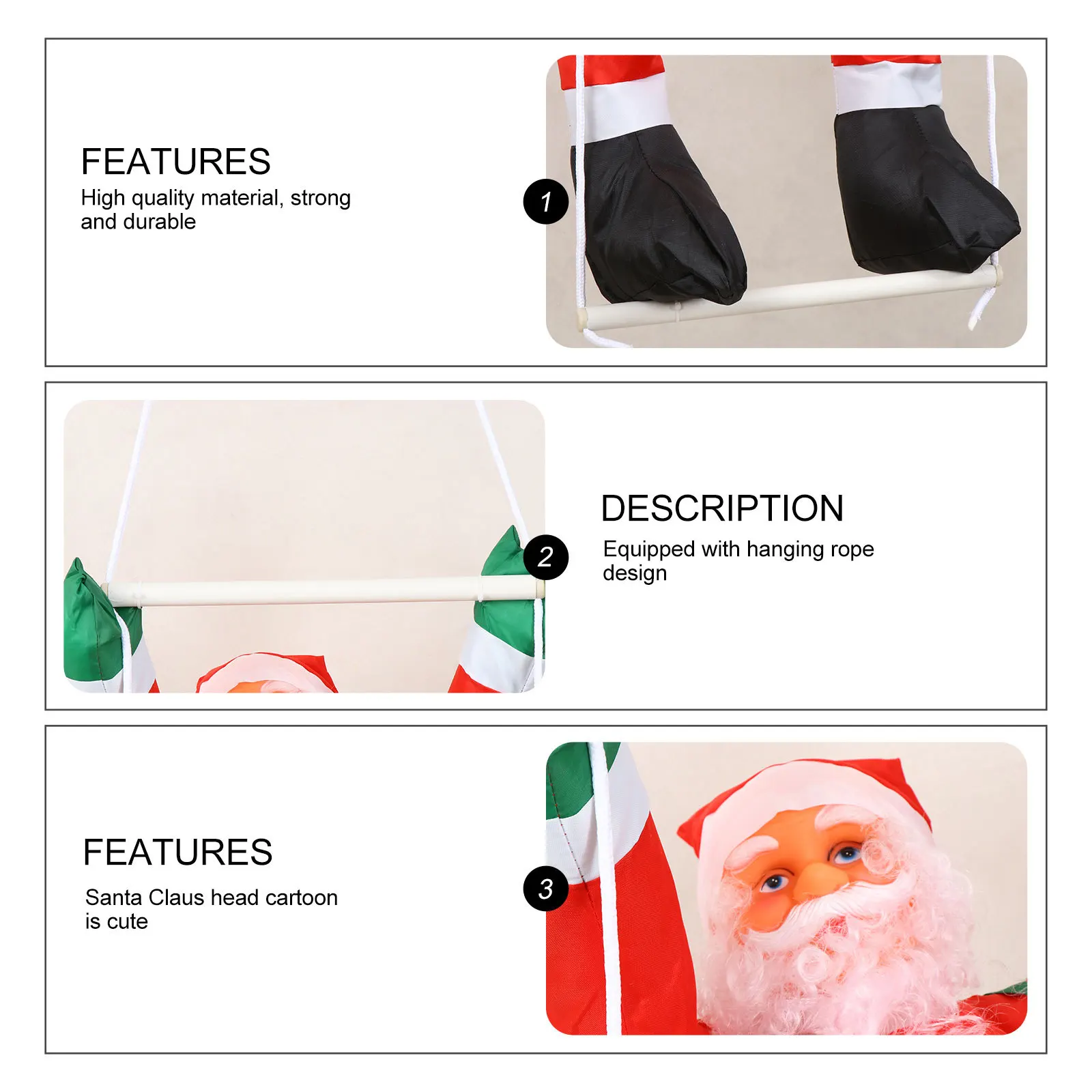 1Pcs Santa Claus Climbing Ladder Pendant Christmas Hanging Decor Xmas Ornament Festival Home Garden Party Decoration
1Pcs Santa Claus Climbing Ladder Pendant Christmas Hanging Decor Xmas Ornament Festival Home Garden Party Decoration