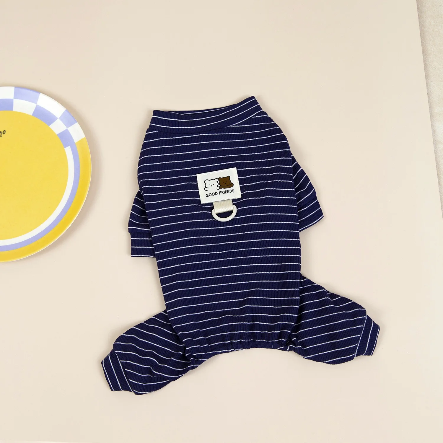 Puppy Korean Striped Four-legged Housedress Dour Seasons Universal Teddy Jumpsuits Bichon frise Casual Clothes Wholesale
Puppy Korean Striped Four-legged Housedress Dour Seasons Universal Teddy Jumpsuits Bichon frise Casual Clothes Wholesale