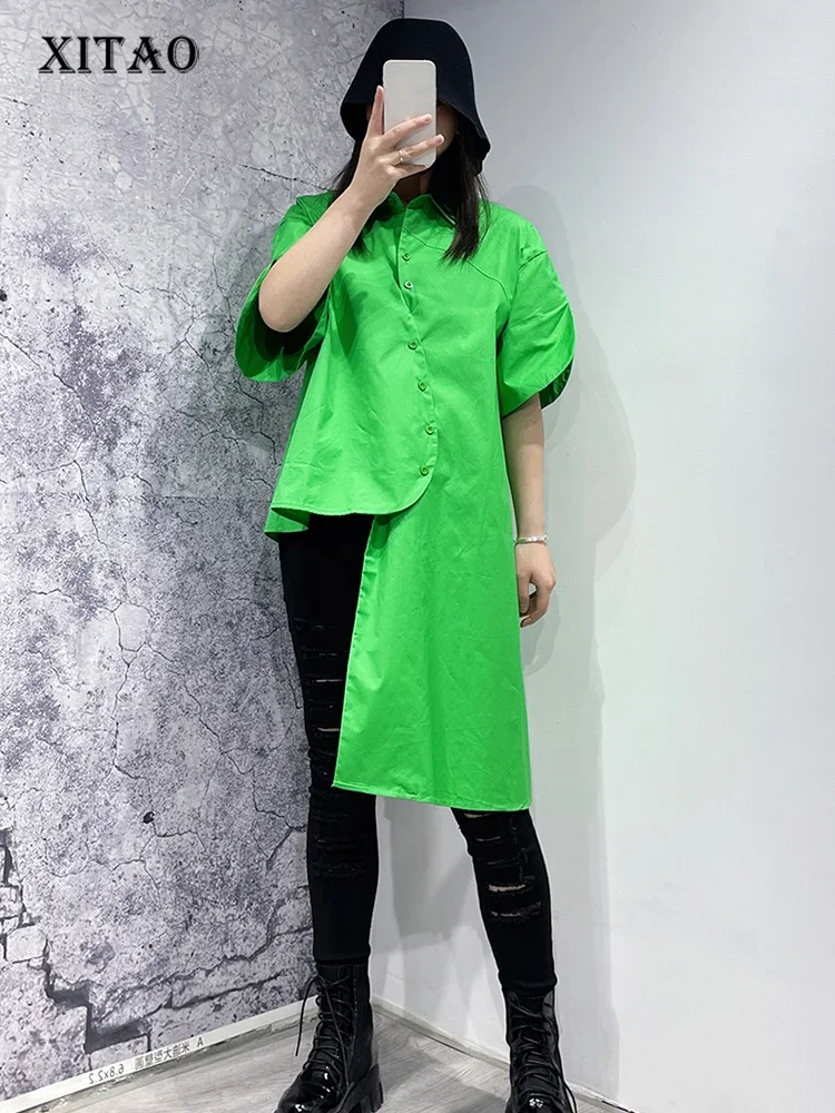 XITAO Irregular Short Sleeve Female Shirt Personality Women 2023 Summer Short Sleeve Solid Color New Appear Thin Shirt WLD16642
XITAO Irregular Short Sleeve Female Shirt Personality Women 2023 Summer Short Sleeve Solid Color New Appear Thin Shirt WLD16642