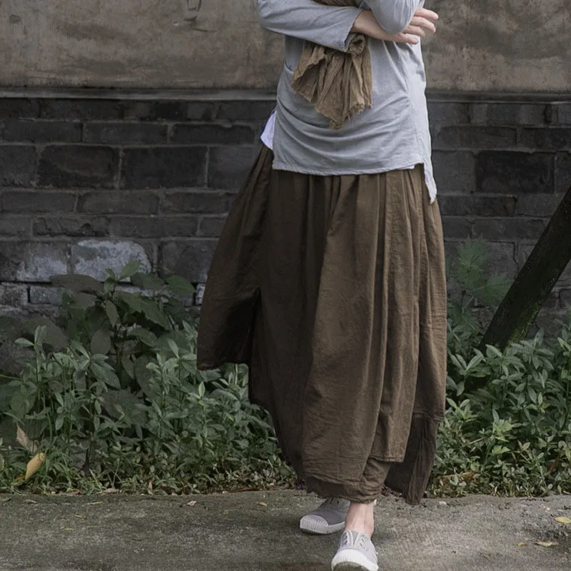 NINI WONDERLAND Spring 2024 Cotton Asymmetrical Casual Skirt Summer Elastic Waist A-line Pleated Skirts Women Loose Skirt
NINI WONDERLAND Spring 2024 Cotton Asymmetrical Casual Skirt Summer Elastic Waist A-line Pleated Skirts Women Loose Skirt