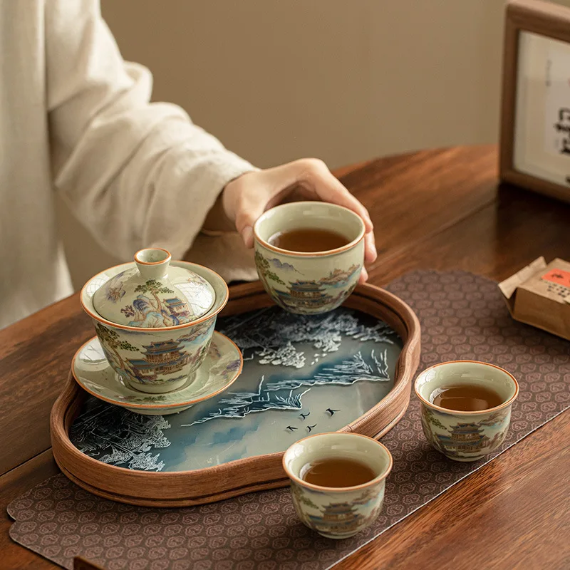 Японский набор для чайной церемонии в стиле дзен, керамическая глазурь Sancai с ручной росписью из 11 предметов, чашка и поднос для чаши, подарок для любителей чая
Японский набор для чайной церемонии в стиле дзен, керамическая глазурь Sancai с ручной росписью из 11 предметов, чашка и поднос для чаши, подарок для любителей чая