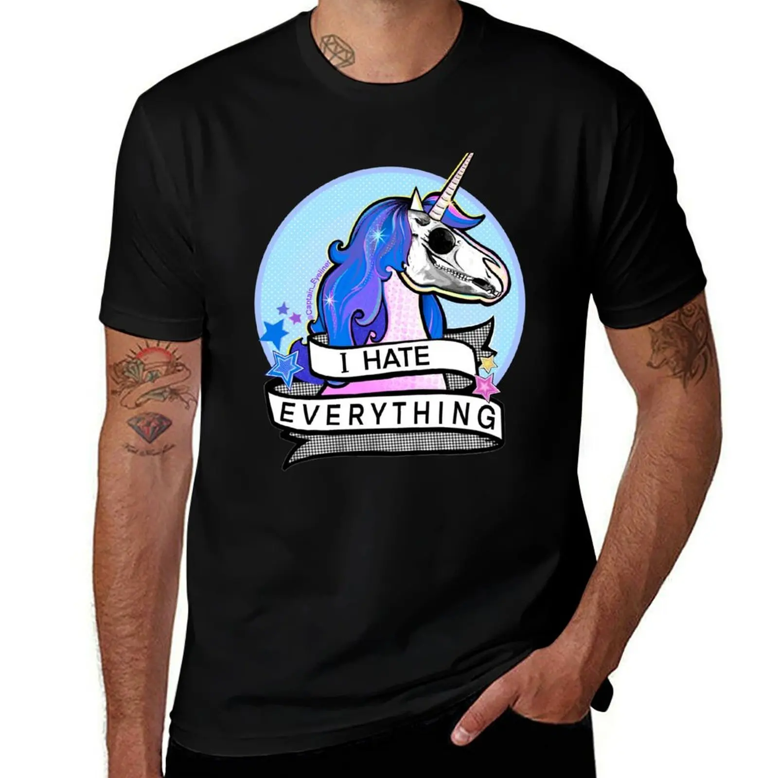 Hate Unicorn T-Shirt Modern Print Casual T-Shirt
Hate Unicorn T-Shirt Modern Print Casual T-Shirt