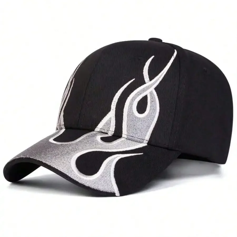 1Piece Men Flame Embroidered Baseball Cap Outdoor Adjustable Sunscreen Leisure Hat Spring Autumn Travel Tourism Beach Vacation
1Piece Men Flame Embroidered Baseball Cap Outdoor Adjustable Sunscreen Leisure Hat Spring Autumn Travel Tourism Beach Vacation