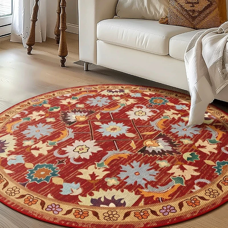 Living room round carpet, ethnic style retro atmosphere, bedroom coffee table round floor mat
Living room round carpet, ethnic style retro atmosphere, bedroom coffee table round floor mat