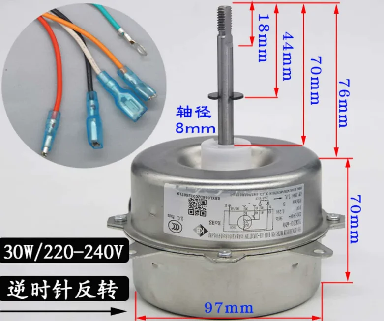 New air conditioning motor YDK30-6M8 fan YDK30-6H YDK25-6 motor YDK25-6J7 SA25B6
New air conditioning motor YDK30-6M8 fan YDK30-6H YDK25-6 motor YDK25-6J7 SA25B6