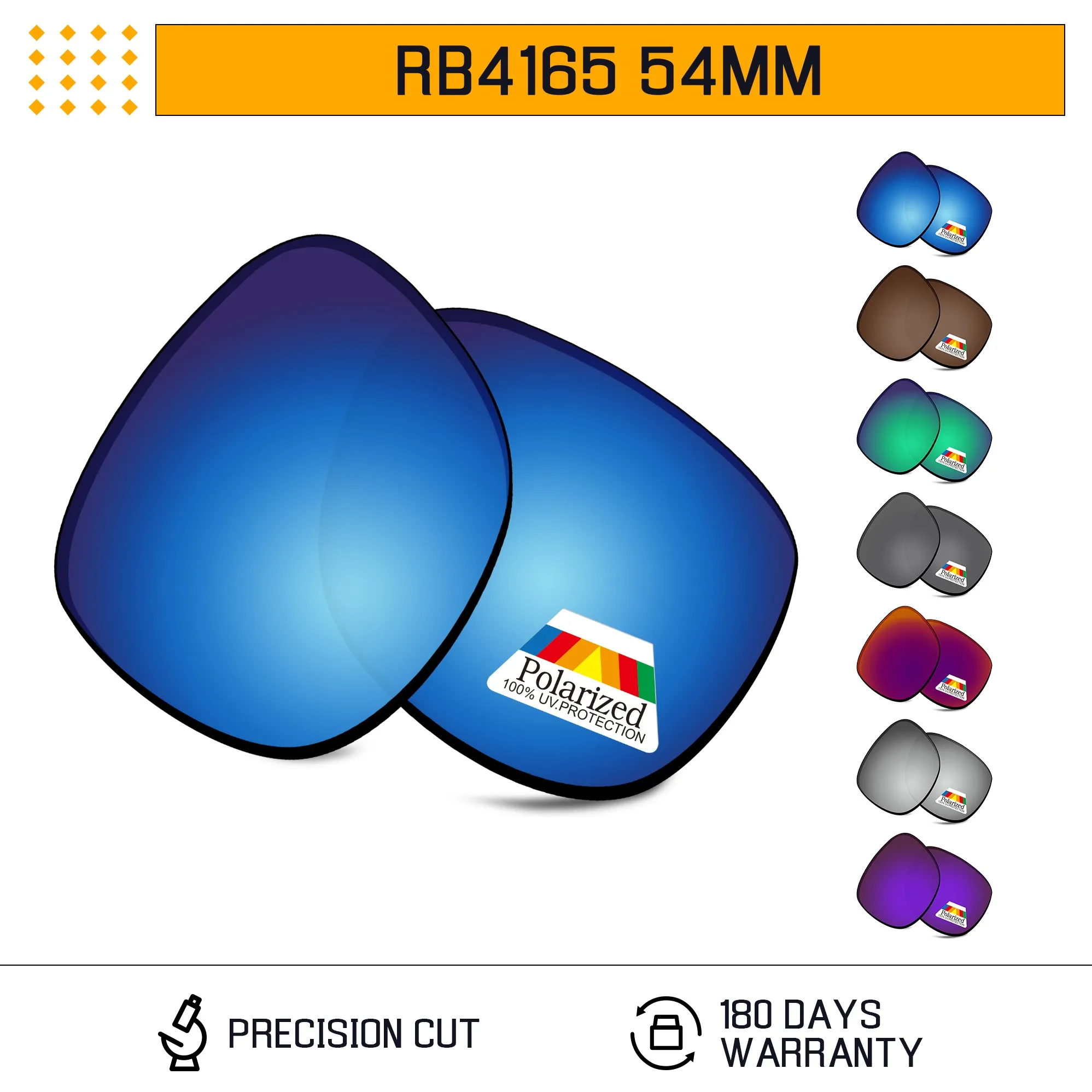 Rarayvix Polarized Replacement Lenses UV400 Protective Compatible with Ray-Ban Justin RB4165 54mm RB4165-54 Sunglasses
Rarayvix Polarized Replacement Lenses UV400 Protective Compatible with Ray-Ban Justin RB4165 54mm RB4165-54 Sunglasses