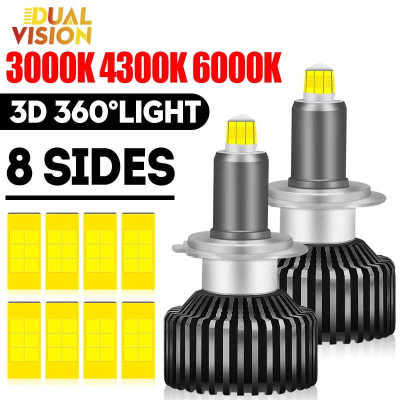 DualVision H7 Светодиодные фары 360 Автомобильный свет Canbus H11 H1 HB3 9005 HB4 9006 9012 Лампы 1:1 Мини-размер Автоматические противотуманные фары 2 шт. 12 В
DualVision H7 Светодиодные фары 360 Автомобильный свет Canbus H11 H1 HB3 9005 HB4 9006 9012 Лампы 1:1 Мини-размер Автоматические противотуманные фары 2 шт. 12 В