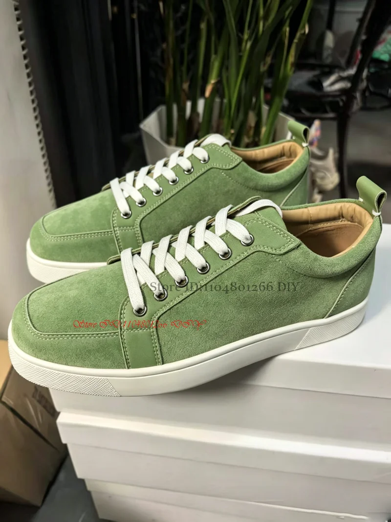 Round Toe Grass Green Cover Heel Suede Leather Men's Flats Fashion Sneakers Spring Outdoor Lace Up Low Cut Male Casual Shoes
Round Toe Grass Green Cover Heel Suede Leather Men's Flats Fashion Sneakers Spring Outdoor Lace Up Low Cut Male Casual Shoes