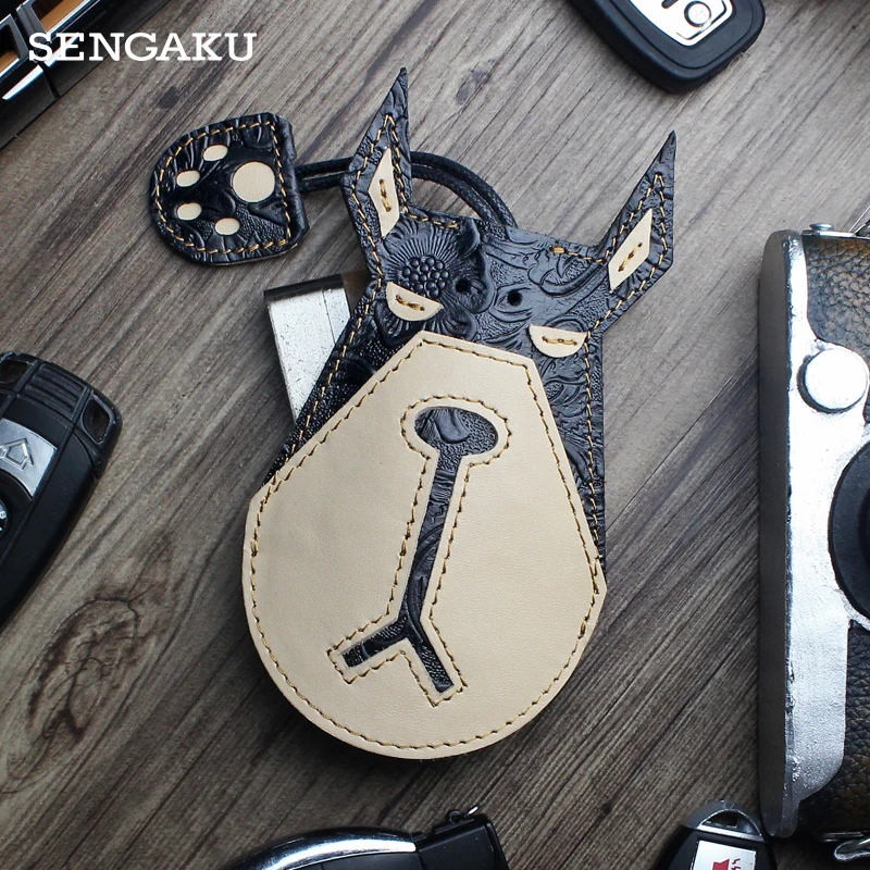 Genuine Leather Key Holder Bag Handamde Car Smart Key Case Portable Housekeeper Key Pouch Handbag For Women, Men
Genuine Leather Key Holder Bag Handamde Car Smart Key Case Portable Housekeeper Key Pouch Handbag For Women, Men