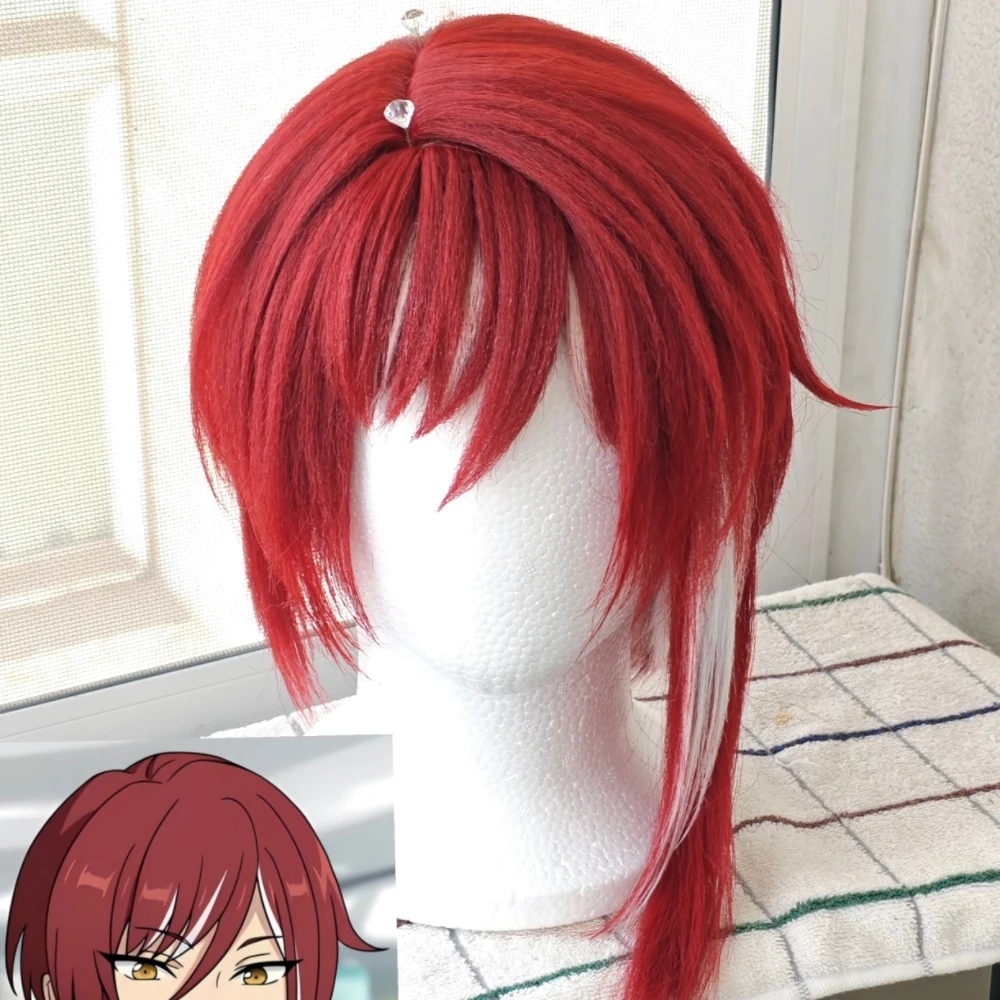 Anime Natsume Sakasaki Cosplay Wig Short Red Hair White Highlights Heat Resistant Synthetic Fiber Rose Net Simulation Scalp Top
Anime Natsume Sakasaki Cosplay Wig Short Red Hair White Highlights Heat Resistant Synthetic Fiber Rose Net Simulation Scalp Top