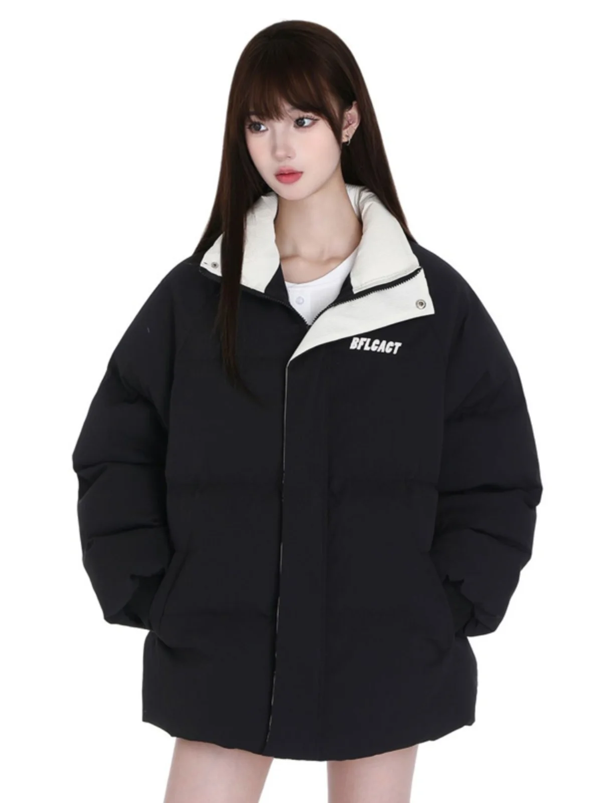 Зимняя утепленная однотонная повседневная универсальная хлопковая куртка-пуховик в корейском стиле, свободного кроя, новая верхняя одежда для женщин
Зимняя утепленная однотонная повседневная универсальная хлопковая куртка-пуховик в корейском стиле, свободного кроя, новая верхняя одежда для женщин