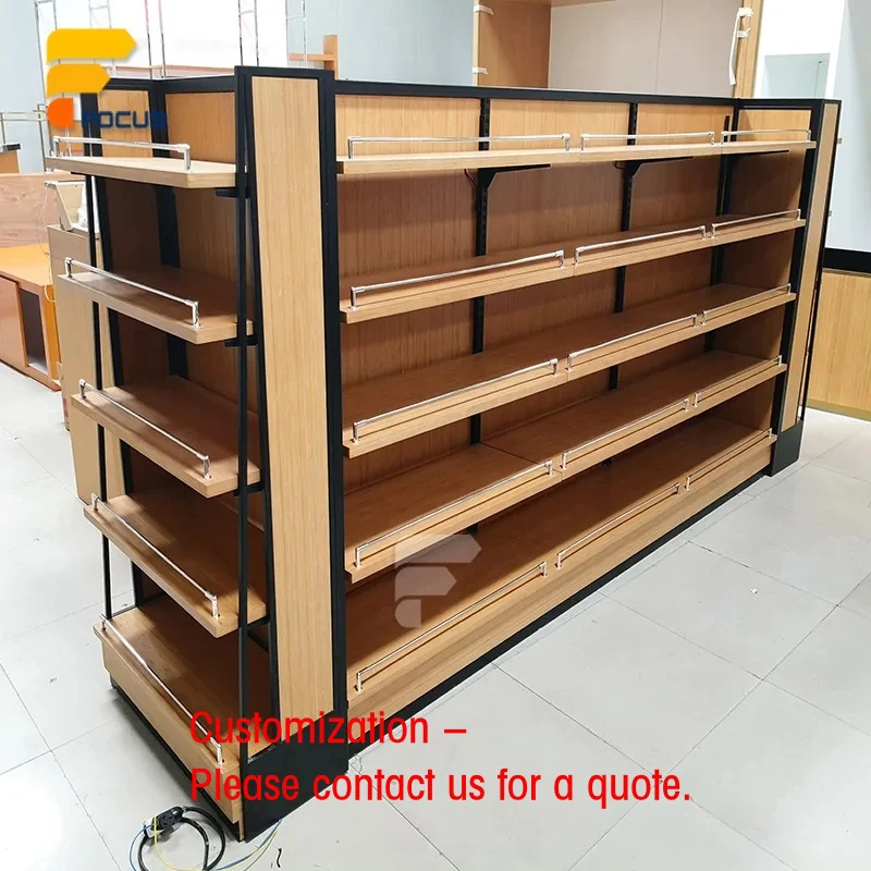 custom.Adjustable Wooden Display Rack Retail Shelving Unit Double Side Shop Fixture Metal Frame Display Stand Design
custom.Adjustable Wooden Display Rack Retail Shelving Unit Double Side Shop Fixture Metal Frame Display Stand Design