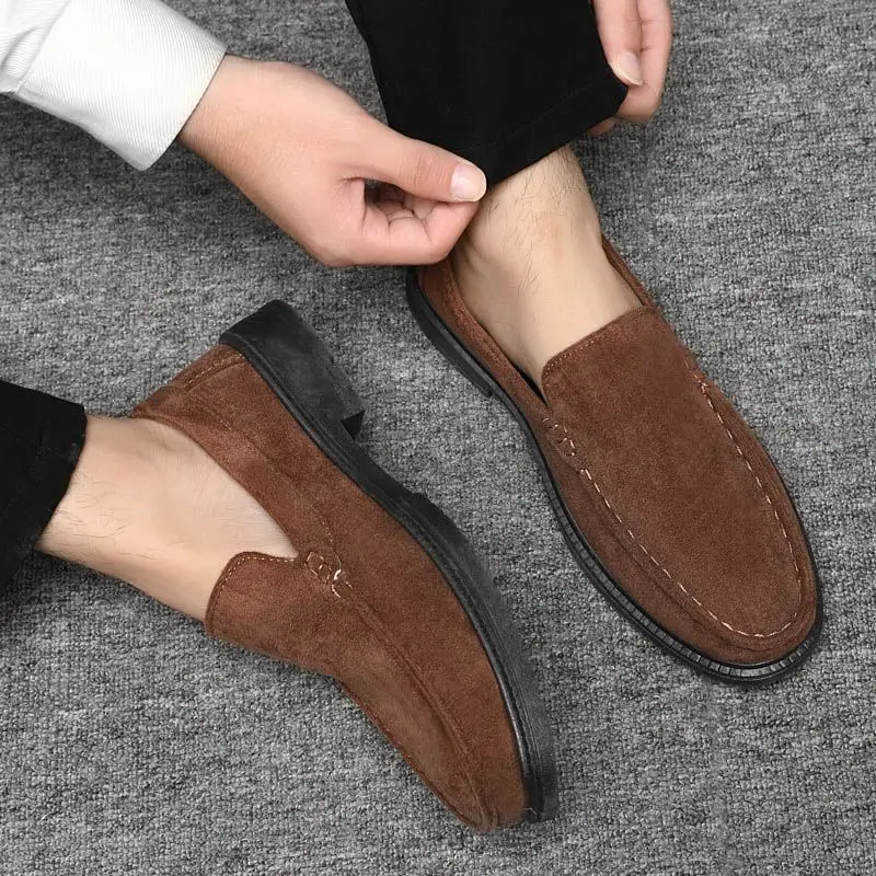 2026 Summer Men Loafers Business Casual Leather Shoes Trendy Slip on British Style Wedding Groom Footwear
2026 Summer Men Loafers Business Casual Leather Shoes Trendy Slip on British Style Wedding Groom Footwear