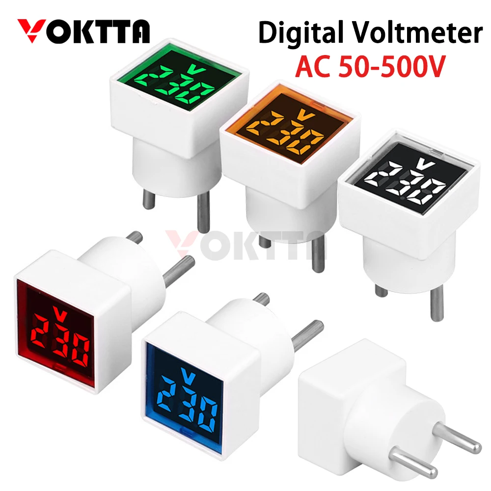 AC 50-500V Mini Voltmeter Universal Square LED Digital Voltmeter Ammeter Voltage Current Indicator Car Volt Amp Tester Detecto
AC 50-500V Mini Voltmeter Universal Square LED Digital Voltmeter Ammeter Voltage Current Indicator Car Volt Amp Tester Detecto