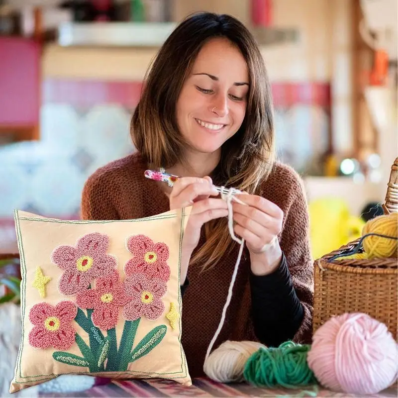Flower Throw Pillow Covers Farmhouse Decor Throw Pillow Cover Couch Pillow Cover Beginner Embroidery Kit Flower Pillowcase With
Flower Throw Pillow Covers Farmhouse Decor Throw Pillow Cover Couch Pillow Cover Beginner Embroidery Kit Flower Pillowcase With