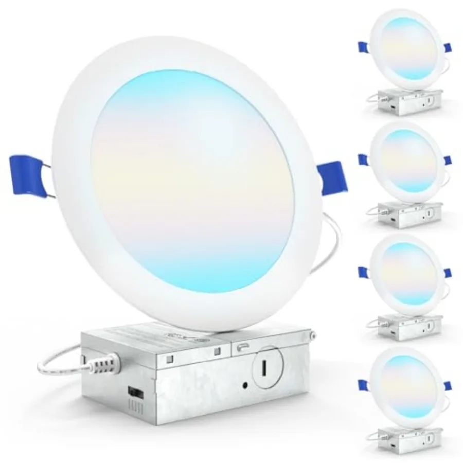 Sunco LED Recessed Light Canless Ceiling Lights Slim with Junction Box 850 LM 1W 100W Equivalent Selectable CCT 2700K/000K/000K
Sunco LED Recessed Light Canless Ceiling Lights Slim with Junction Box 850 LM 1W 100W Equivalent Selectable CCT 2700K/000K/000K