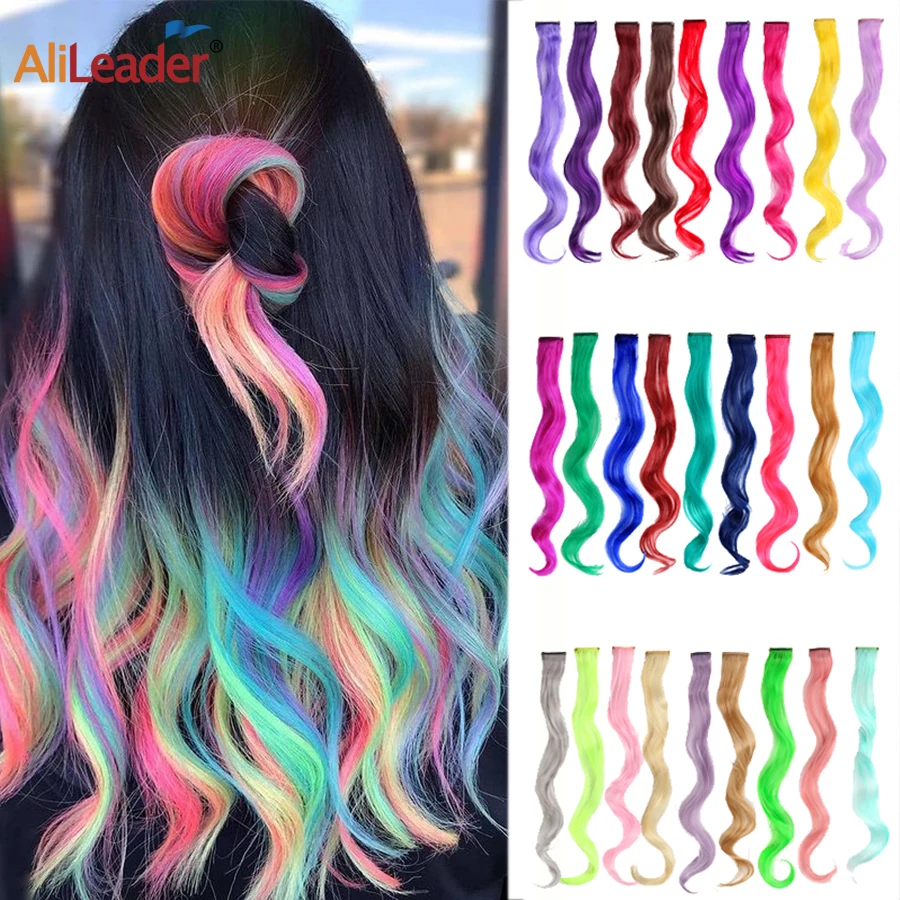 Synthetic Clip In Hair Extensions 20Inch Long Wavy Hairpiece For Women Rainbow Curly Wavy One Piece Clip Hair Extensions
Synthetic Clip In Hair Extensions 20Inch Long Wavy Hairpiece For Women Rainbow Curly Wavy One Piece Clip Hair Extensions