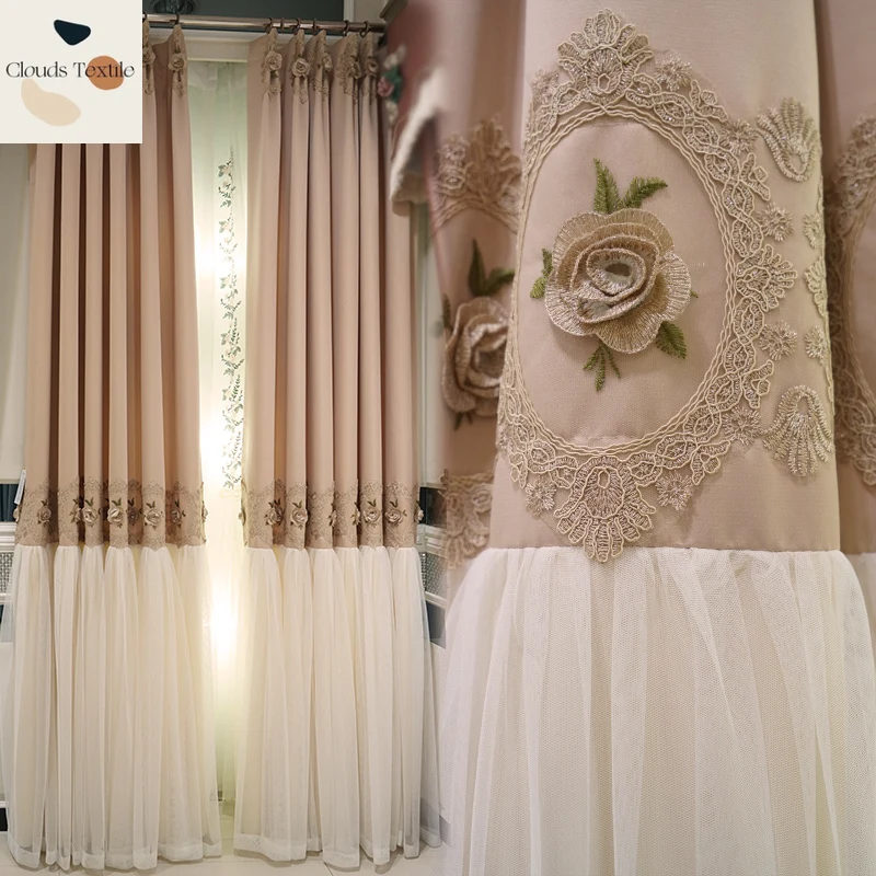 Modern Girl Princess Style Curtains for Living Room Bedroom Dining Pink Room Decor Fresh Shading Embroidered Custom Size Tulle
Modern Girl Princess Style Curtains for Living Room Bedroom Dining Pink Room Decor Fresh Shading Embroidered Custom Size Tulle