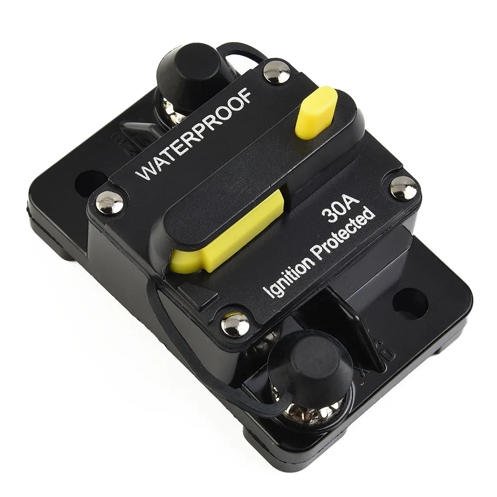 Automotive Manual Reset Circuit Breaker Fuse 30 300 Amp 12 48V DC Waterproof IP67 for Boats Trucks and Off Road Vehicles
Automotive Manual Reset Circuit Breaker Fuse 30 300 Amp 12 48V DC Waterproof IP67 for Boats Trucks and Off Road Vehicles