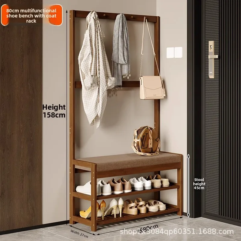 Firm Hanging hanger floor combination shoe change stool coat rack integrated simple hanger
Firm Hanging hanger floor combination shoe change stool coat rack integrated simple hanger