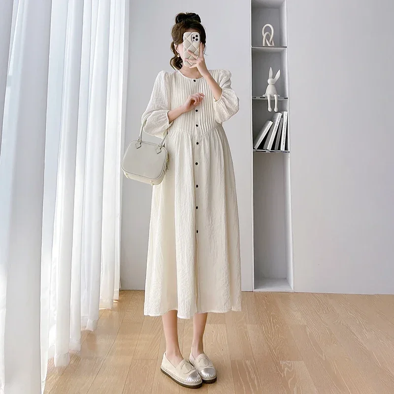 woman a-line dress button fly pregnancy clothes 2025 spring maternity fashion loose dress long sleeve o-neck plus size pregnant
woman a-line dress button fly pregnancy clothes 2025 spring maternity fashion loose dress long sleeve o-neck plus size pregnant