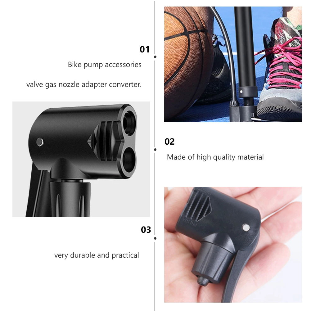 3 pcs Bike Pump Nozzle Dual Head Adapter Gas Chuck Air Plastic Accessories for Bicycle Tire Inflator Valve Converter
3 pcs Bike Pump Nozzle Dual Head Adapter Gas Chuck Air Plastic Accessories for Bicycle Tire Inflator Valve Converter