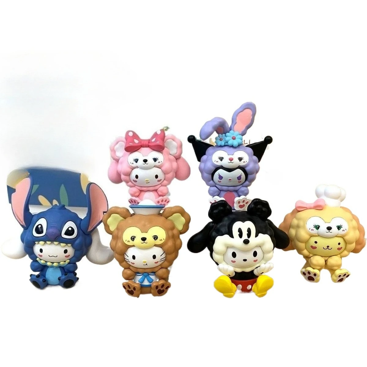 Cartoon Cute Sheep Head Tide Play My Melody Kuromi Cinnamoroll Blind Box Tabletop Car Ornament Decoration Girl Gift Doll Toy
Cartoon Cute Sheep Head Tide Play My Melody Kuromi Cinnamoroll Blind Box Tabletop Car Ornament Decoration Girl Gift Doll Toy