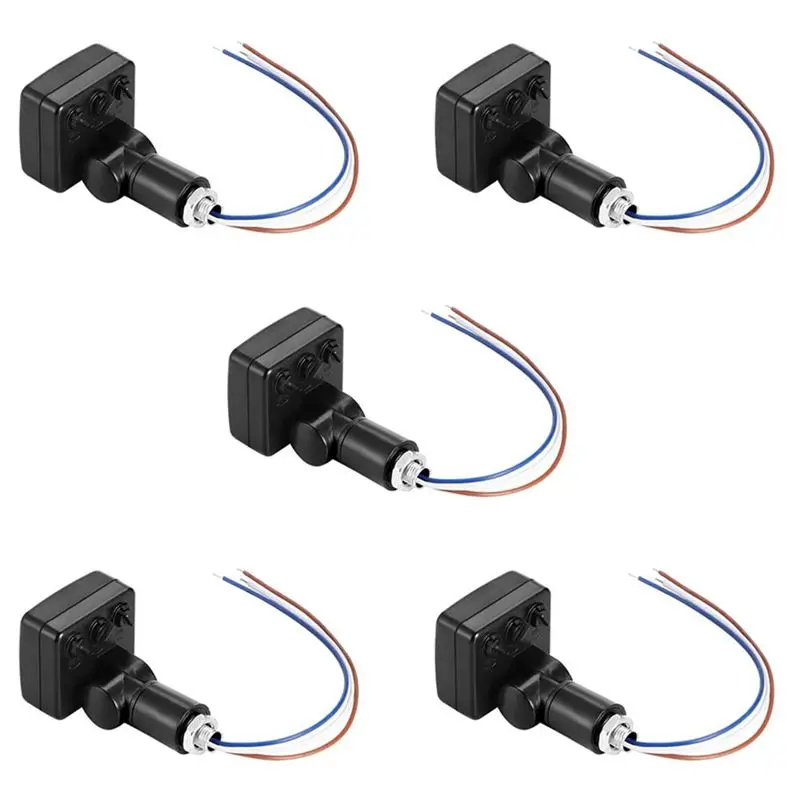(Flash Sale) 5X 220V Mini Human Body Infrared Sensor Infrared Body Sensor Switch LED Flood Light PIR Motion Sensor Adjustable Bl