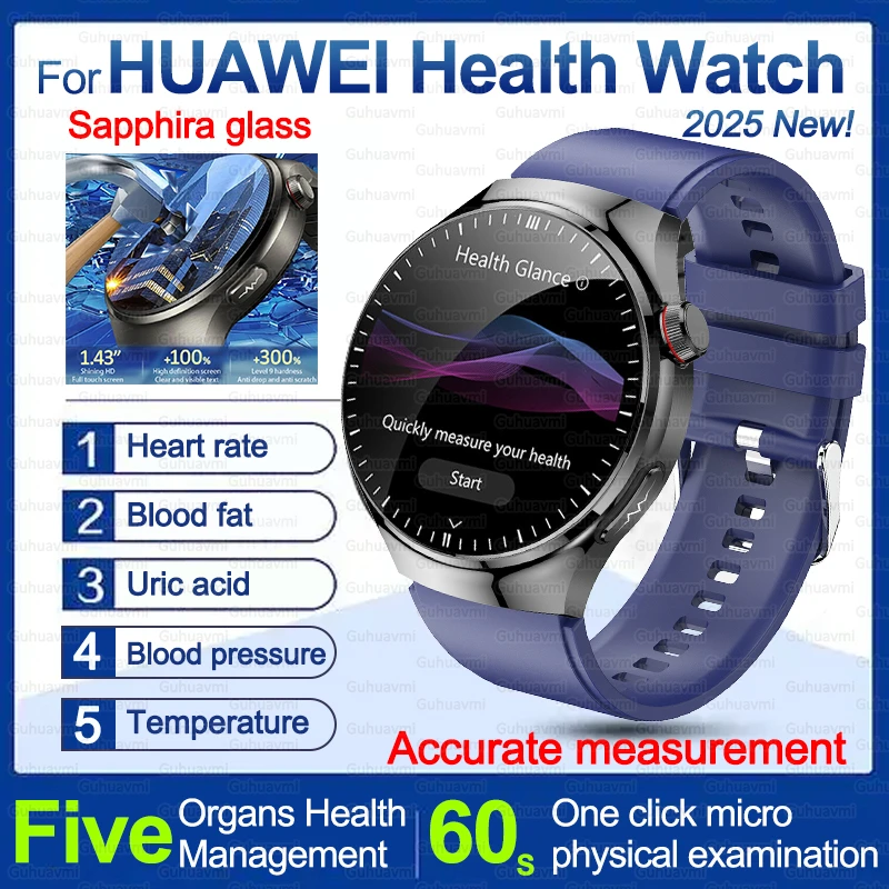 2025 New Health Smart Watch Men ECG+PPG Heart Rate Blood Pressure Watches 1.43-inch AMOLED HD Screen Call Smart Watch For HUAWEI
2025 New Health Smart Watch Men ECG+PPG Heart Rate Blood Pressure Watches 1.43-inch AMOLED HD Screen Call Smart Watch For HUAWEI