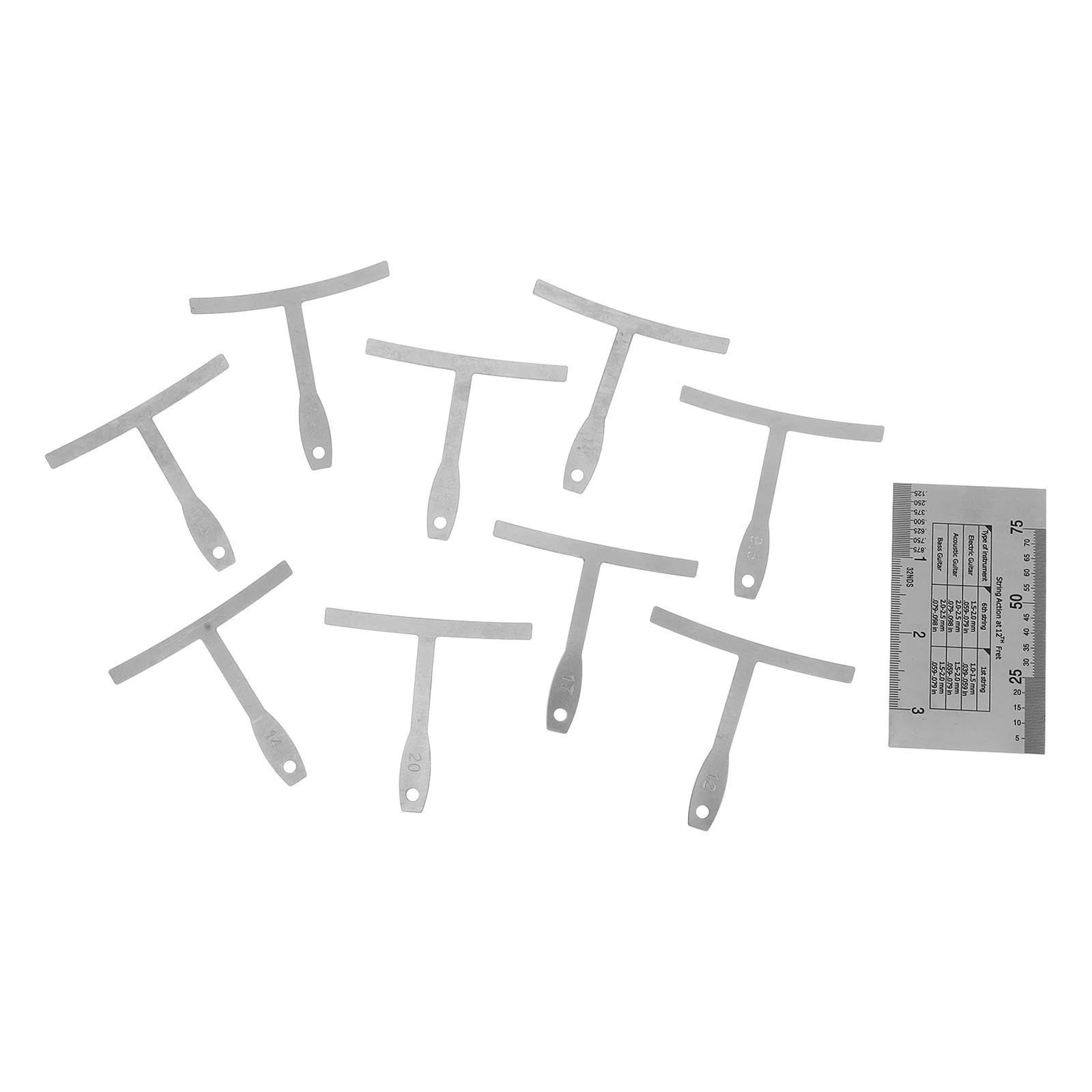 Guitar Ruler Set String Action Gauge Understring Radius Gauges Measuring Tools Guitar Luthier Accessories Practical
Guitar Ruler Set String Action Gauge Understring Radius Gauges Measuring Tools Guitar Luthier Accessories Practical