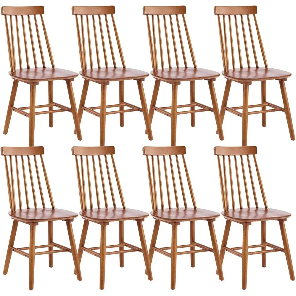 8-Piece Solid Wood Spindle Back Dining Chairs Set, Traditional Style, Ideal for Kitchen, Dining Room, Living Room, or Restaurant
8-Piece Solid Wood Spindle Back Dining Chairs Set, Traditional Style, Ideal for Kitchen, Dining Room, Living Room, or Restaurant