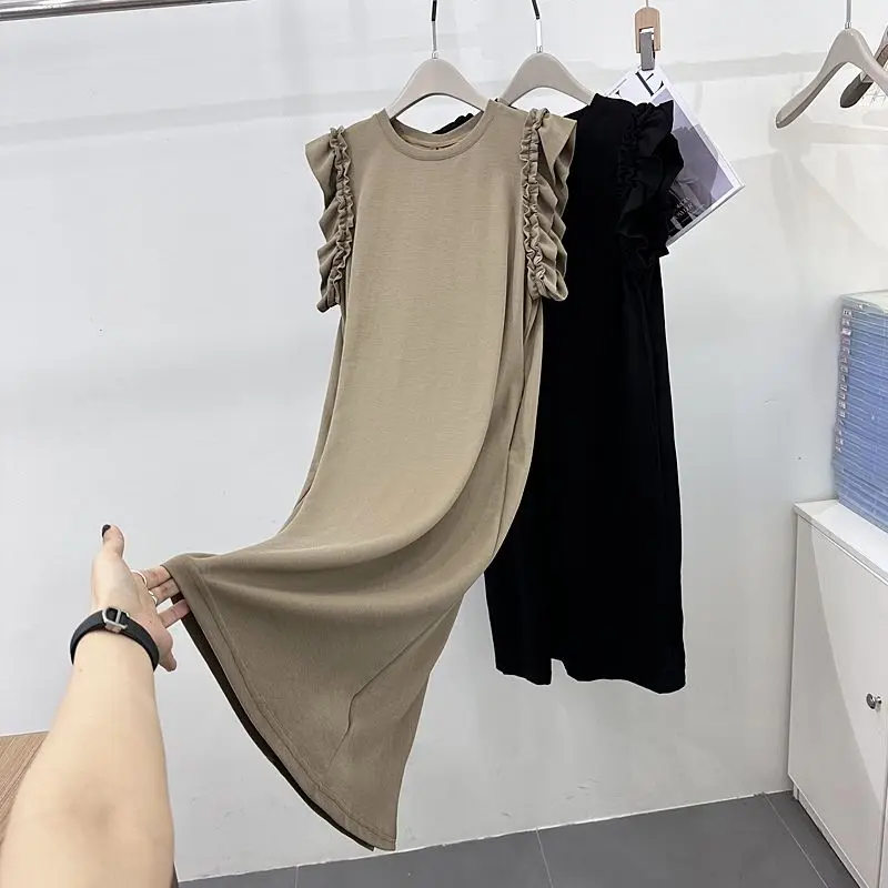 Women 2024 Summer Fashion Solid Color O-neck Dress Female Loose Sleeveless Dresses Ladies Long Casual Straight Vestidos B24
Women 2024 Summer Fashion Solid Color O-neck Dress Female Loose Sleeveless Dresses Ladies Long Casual Straight Vestidos B24