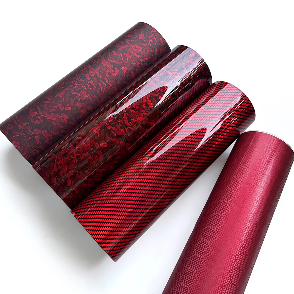 Carbon Fiber Vinyl Wrap Glossy Red Car Stickers Motorcycle Waterproof Vinyl Auto Tuning Self Adhesive Film for Car Accessories
Carbon Fiber Vinyl Wrap Glossy Red Car Stickers Motorcycle Waterproof Vinyl Auto Tuning Self Adhesive Film for Car Accessories