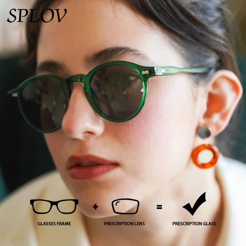 SPLOV Retro Prescription Sunglasses Men and Women Professional Customized Anti Blue Light Polarized Lens Myopia Sunglasses
SPLOV Retro Prescription Sunglasses Men and Women Professional Customized Anti Blue Light Polarized Lens Myopia Sunglasses
