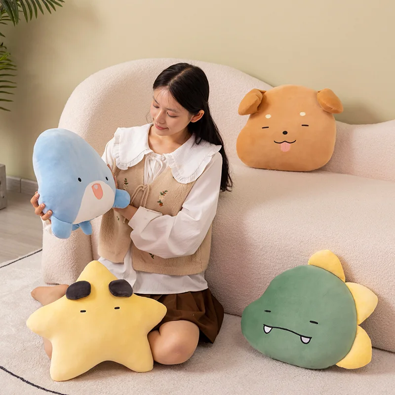 SOLD OUT Green Dinosaur Head Pillow Blue Whale Plush Stuffed Toy Brown Dog Head Plush Pillow Small Eyes Golden Star Cushion
SOLD OUT Green Dinosaur Head Pillow Blue Whale Plush Stuffed Toy Brown Dog Head Plush Pillow Small Eyes Golden Star Cushion