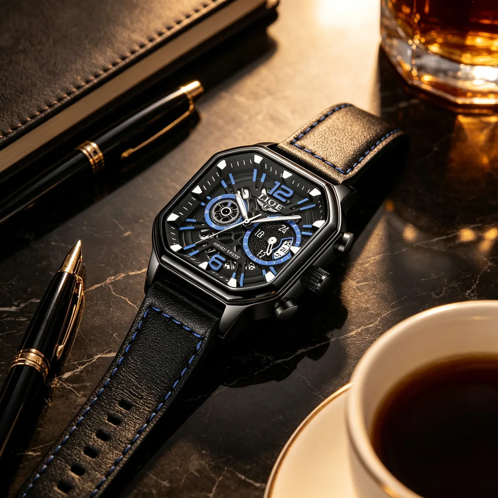 LIGE Fashion Mens Watch Leather Clock Brand Luxury Sport Chronograph Quartz Watches For Men Wrist Watch Relogios Masculino+Box
LIGE Fashion Mens Watch Leather Clock Brand Luxury Sport Chronograph Quartz Watches For Men Wrist Watch Relogios Masculino+Box