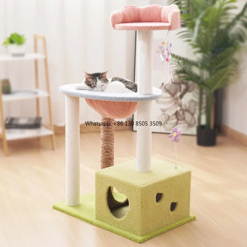 Manufacturer Wholesale pink Design Flower Scratcher Cat Tree House
Manufacturer Wholesale pink Design Flower Scratcher Cat Tree House