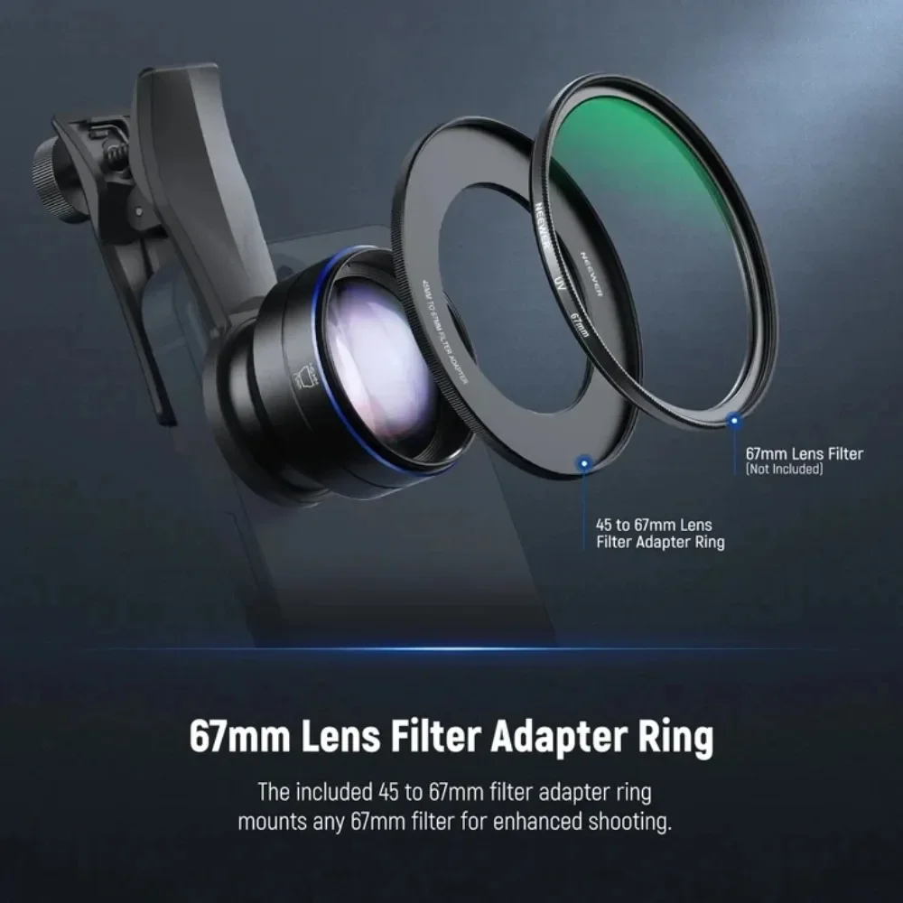 60mm Telephoto Lens with 17mm Lens Clip & 67mm Filter Adapter
60mm Telephoto Lens with 17mm Lens Clip & 67mm Filter Adapter